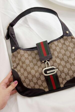 Timeless Elegance Vintage Gucci Monogram Jackie Shoulder Bag