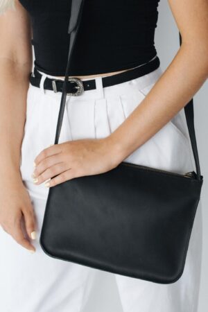 Timeless Black Leather Bag A Sophisticated Companion for Everyday Elegance