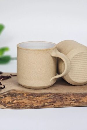 Artisan-Crafted Stoneware Coffee Mug Savor the Warmth of Handmade Charm