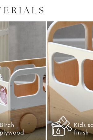 Whimsical Wooden Toy Bus The Ultimate Storage Solution for Little Explorers