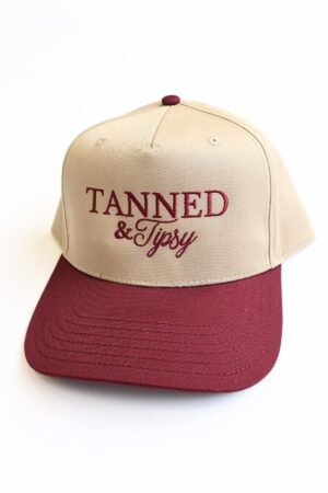 Embroidered Vintage Trucker Hat Tanned, Tipsy, and Ready for Margs