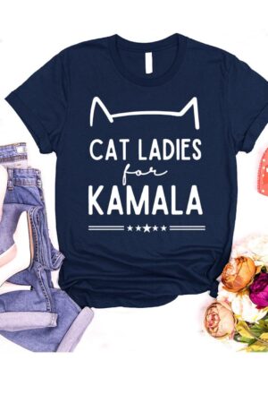 Empower the Future Cat Ladies for Kamala Harris 2024 Youth T-Shirt