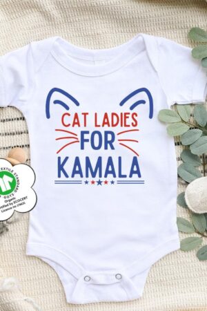 Empower the Future Cat Ladies for Kamala Kids Shirt, Inspiring Young Leaders