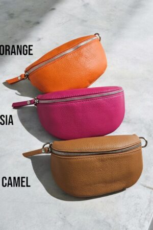 Genuine Leather Bum Bag Versatile Crossbody, Shoulder, or Belt Bag with Premium Leather Strap