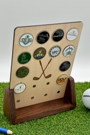 Personalized Golf Ball Marker Display The Perfect Gift for Golf Enthusiasts