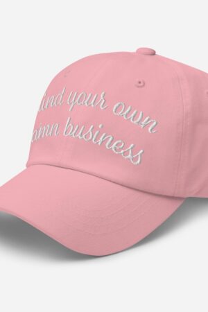 Mind Your Own Damn Business Embroidered Hat Feminist Gift, Political Baseball Cap, Meme Hat, Vote Kamala Harris Hat, Election Hat