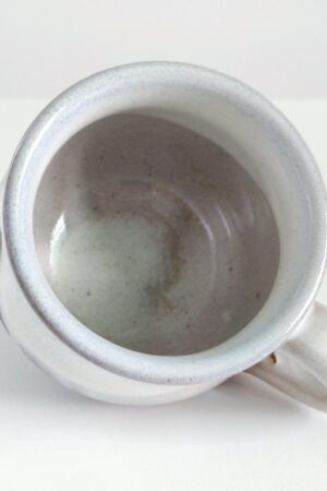 Exquisite 5.1oz Japanese Ceramic Coffee Cup A Symphony of White and Brown