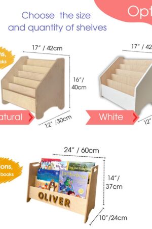 Personalized Montessori Bookshelf Empowering Young Readers with Custom Learning Spaces