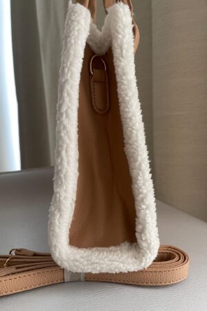 Designer-Inspired Fur Tote Bag A Vintage-Chic Statement for Her