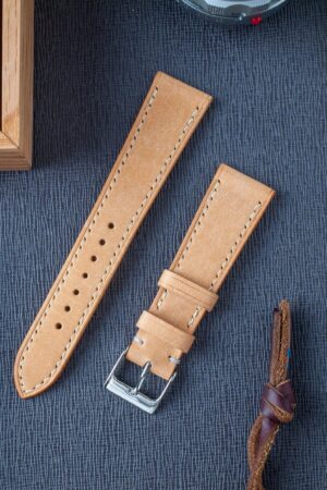 Premium Badalassi Carlo Pueblo Veg-Tanned Leather Watch Strap Elevate Your Timepiece with Natural Elegance