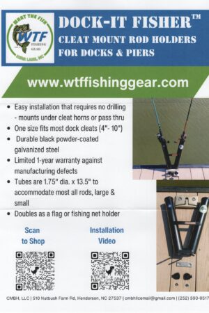 Dock-It Fisher The Ultimate Rod Holder for Dock and Pier Fishing