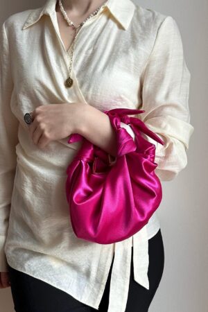 Knotted Satin Evening Bag A Symphony of Colors for Every Occasion