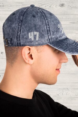 KAMALA 47 The Ultimate Denim Baseball Cap with Embroidered Style