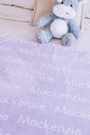 Personalized Minky Blanket Embroidered Name, Perfect Baby Gift for Girls, Cozy Nursery Decor, Unique Christmas Present