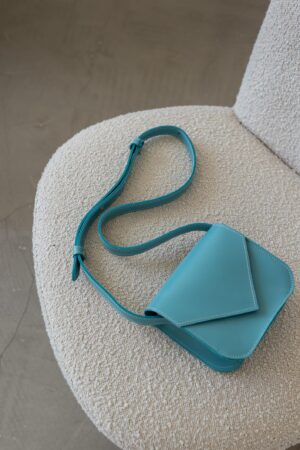 Azure Allure The Perfect Everyday Companion - Mini Leather Crossbody Purse