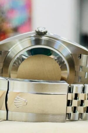 Rolex Datejust 41 "Wimbledon" Dial Jubilee Bracelet Stainless Steel Watch 126300