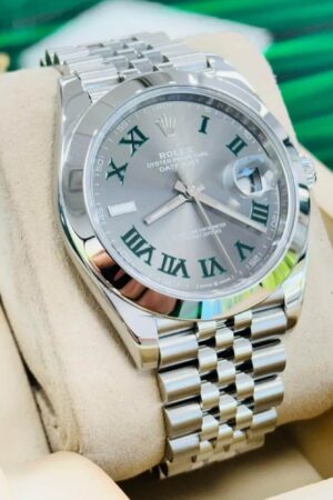 Rolex Datejust 41 "Wimbledon" Dial Jubilee Bracelet Stainless Steel Watch 126300