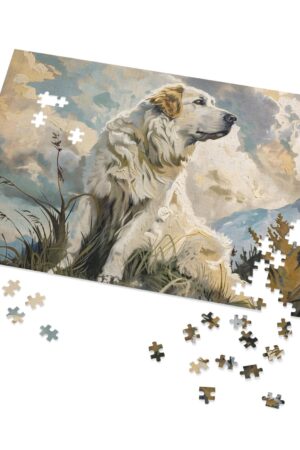 Jigsaw Puzzle Canine Guardians - A Fun Challenge for Kids and Adults, Featuring Livestock Guardian Dogs