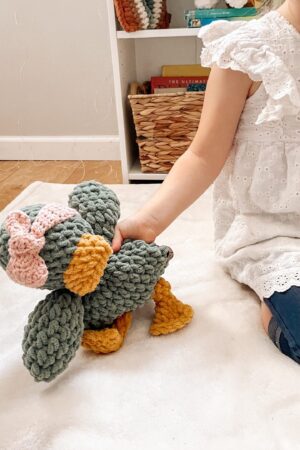 Cuddle Up with Our Enchanting Duck Lovey A Custom Crochet Snuggler for Your Little One