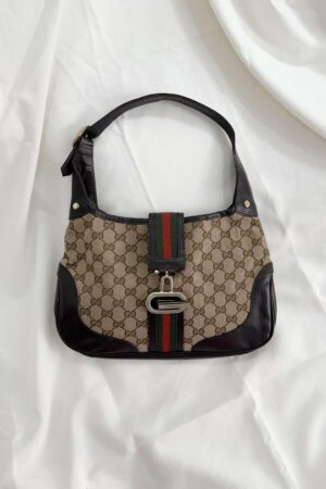 Timeless Elegance Vintage Gucci Monogram Jackie Shoulder Bag