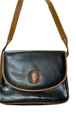 Yves Saint Laurent Black and Brown Leather Crossbody Bag A Timeless Accessory for the Modern Woman