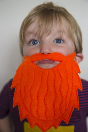 Kids' Felt Beard Mask The Ultimate Dress-Up Accessory for Kings, Jesters, and More!