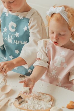 Cute Little Chef Apron. Aprons For Kids With Name Embroidery. Personalized Toddlers Apron. Custom Child Aprons. Kitchen Customized Apron.
