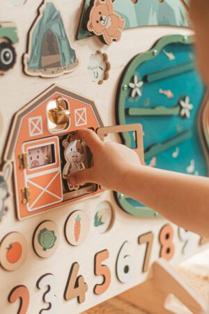 Large Stylistic Busy Board Sea Collection Best Gift for Boys Busy Boards for Toddlers Kids Room Decor First Birthday Gift Easter Gifts