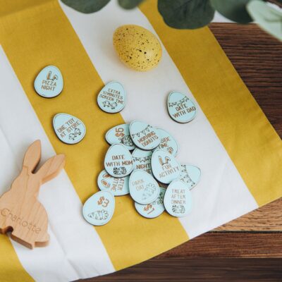 Set of 16 Easter Egg Tokens. Easter Hunting Game For Kids. Wooden Reward Tokens. Easter Basket Stuffers. Outdoor Activity. Easter Party.