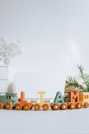 Personalized Train With Magnets Christmas Gift Toddler Wooden Toy Birthday Boy Baby Shower Baptism Gift Newborn Keepsake Gift Christmas