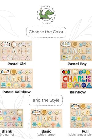 Personalized Board. Montessori Board. Name Puzzle. Sensory Activity Board. 1 2 3 Year Old Gifts. Custom Gifts For Kids. Toddler Wooden Toys.