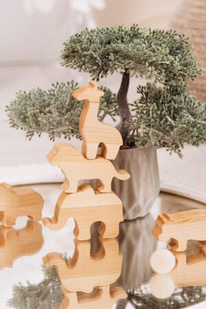 Personalized Train Dinosaur Birthday Gift Freight Train With Animals Wooden Toys For Toddlers Kids Pretend Play Fidget Toys Baptism Gift