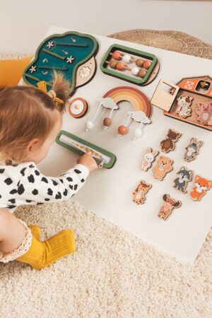 Busy Board Parts Wooden Busy Board Details DIY Busy Elements Toddler Colourful Busy Board Pieces Activity Child Gift Montessori Activity Toy