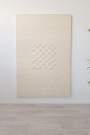 Boho Wall Art - Handmade Tapestry - Large Wall Decor - Natural Wool - Bedroom Wall Hanging - Framed Art - Living Room Decor - Unique Gift