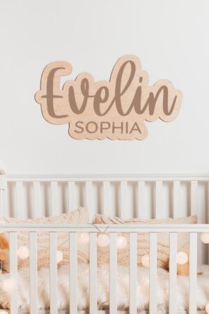 Nursery Name Sign, Wooden Baby Name Sign, Custom Name Sign Girl, Personalized Name Sign, Newborn Name Sign, Kids Wall Decor, Wall Name Sign